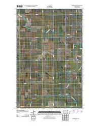 Newburg SW North Dakota Historical topographic map, 1:24000 scale, 7.5 X 7.5 Minute, Year 2011