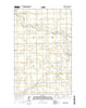 Newburg SW North Dakota Current topographic map, 1:24000 scale, 7.5 X 7.5 Minute, Year 2014