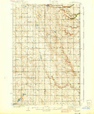 Niagara North Dakota Historical topographic map, 1:62500 scale, 15 X 15 Minute, Year 1939