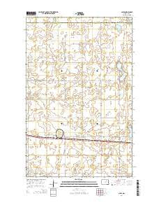Niles North Dakota Current topographic map, 1:24000 scale, 7.5 X 7.5 Minute, Year 2014