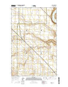 Niobe North Dakota Current topographic map, 1:24000 scale, 7.5 X 7.5 Minute, Year 2014