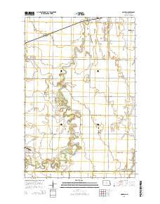 Norman North Dakota Current topographic map, 1:24000 scale, 7.5 X 7.5 Minute, Year 2014