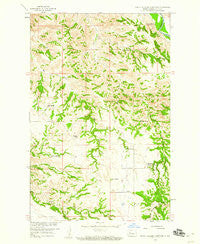 North Killdeer Mountain North Dakota Historical topographic map, 1:24000 scale, 7.5 X 7.5 Minute, Year 1958
