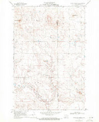 North Star Butte North Dakota Historical topographic map, 1:24000 scale, 7.5 X 7.5 Minute, Year 1969