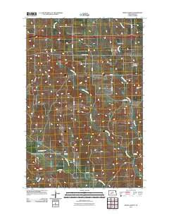 North Almont North Dakota Historical topographic map, 1:24000 scale, 7.5 X 7.5 Minute, Year 2011