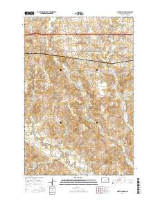 North Almont North Dakota Current topographic map, 1:24000 scale, 7.5 X 7.5 Minute, Year 2014