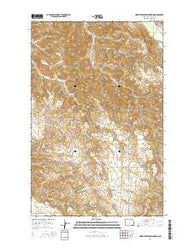 North Killdeer Mountain North Dakota Current topographic map, 1:24000 scale, 7.5 X 7.5 Minute, Year 2014