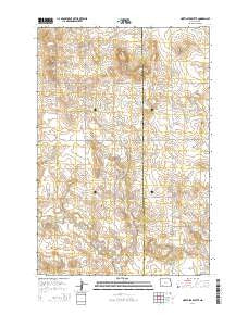 North Star Butte North Dakota Current topographic map, 1:24000 scale, 7.5 X 7.5 Minute, Year 2014