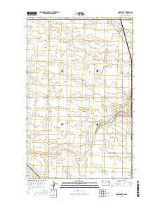 Northgate North Dakota Current topographic map, 1:24000 scale, 7.5 X 7.5 Minute, Year 2014