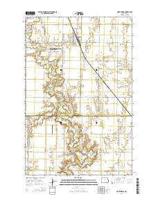 Northwood North Dakota Current topographic map, 1:24000 scale, 7.5 X 7.5 Minute, Year 2014