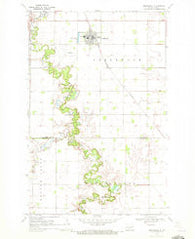 Northwood North Dakota Historical topographic map, 1:24000 scale, 7.5 X 7.5 Minute, Year 1970