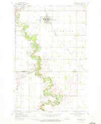 Northwood North Dakota Historical topographic map, 1:24000 scale, 7.5 X 7.5 Minute, Year 1970
