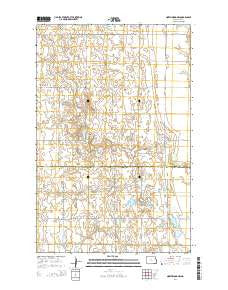 Northwood NW North Dakota Current topographic map, 1:24000 scale, 7.5 X 7.5 Minute, Year 2014