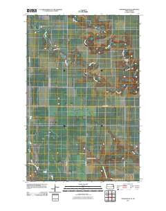 Northwood SE North Dakota Historical topographic map, 1:24000 scale, 7.5 X 7.5 Minute, Year 2011