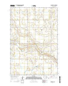 Nortonville North Dakota Current topographic map, 1:24000 scale, 7.5 X 7.5 Minute, Year 2014