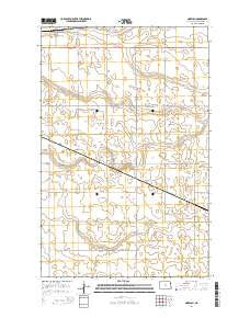 Norwich North Dakota Current topographic map, 1:24000 scale, 7.5 X 7.5 Minute, Year 2014