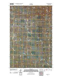 Oakdale North Dakota Historical topographic map, 1:24000 scale, 7.5 X 7.5 Minute, Year 2011