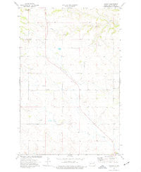 Oakdale North Dakota Historical topographic map, 1:24000 scale, 7.5 X 7.5 Minute, Year 1974
