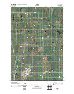 Oakes North Dakota Historical topographic map, 1:24000 scale, 7.5 X 7.5 Minute, Year 2011