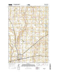 Oakes North Dakota Current topographic map, 1:24000 scale, 7.5 X 7.5 Minute, Year 2014