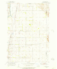 Oakes SE North Dakota Historical topographic map, 1:24000 scale, 7.5 X 7.5 Minute, Year 1955