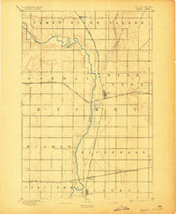 Oakes North Dakota Historical topographic map, 1:62500 scale, 15 X 15 Minute, Year 1894