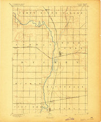 Oakes North Dakota Historical topographic map, 1:62500 scale, 15 X 15 Minute, Year 1894