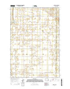 Oakes SE North Dakota Current topographic map, 1:24000 scale, 7.5 X 7.5 Minute, Year 2014