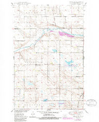 Oberon SW North Dakota Historical topographic map, 1:24000 scale, 7.5 X 7.5 Minute, Year 1950