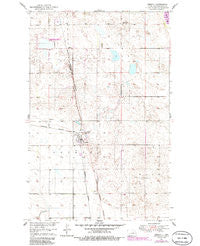 Oberon North Dakota Historical topographic map, 1:24000 scale, 7.5 X 7.5 Minute, Year 1951