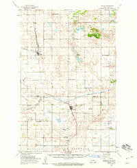 Oberon North Dakota Historical topographic map, 1:62500 scale, 15 X 15 Minute, Year 1950