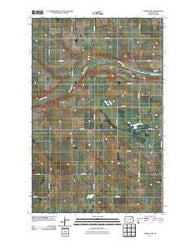 Oberon SW North Dakota Historical topographic map, 1:24000 scale, 7.5 X 7.5 Minute, Year 2011