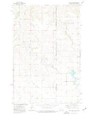 Odland Dam North Dakota Historical topographic map, 1:24000 scale, 7.5 X 7.5 Minute, Year 1974