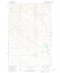 Odland Dam North Dakota Historical topographic map, 1:24000 scale, 7.5 X 7.5 Minute, Year 1974