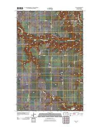 Olga North Dakota Historical topographic map, 1:24000 scale, 7.5 X 7.5 Minute, Year 2011
