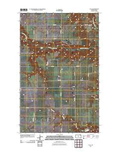 Olga North Dakota Historical topographic map, 1:24000 scale, 7.5 X 7.5 Minute, Year 2011