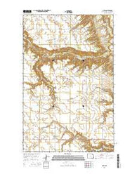 Olga North Dakota Current topographic map, 1:24000 scale, 7.5 X 7.5 Minute, Year 2014