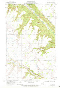 Olga NW North Dakota Historical topographic map, 1:24000 scale, 7.5 X 7.5 Minute, Year 1969