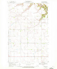 Olga SW North Dakota Historical topographic map, 1:24000 scale, 7.5 X 7.5 Minute, Year 1969