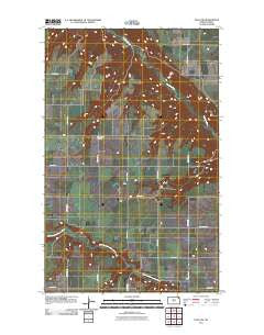 Olga NW North Dakota Historical topographic map, 1:24000 scale, 7.5 X 7.5 Minute, Year 2011