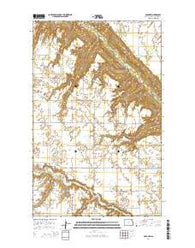 Olga NW North Dakota Current topographic map, 1:24000 scale, 7.5 X 7.5 Minute, Year 2014