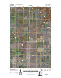 Olga SW North Dakota Historical topographic map, 1:24000 scale, 7.5 X 7.5 Minute, Year 2011