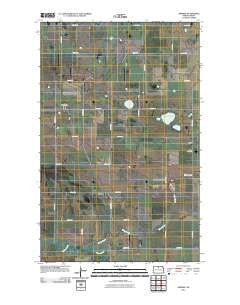 Omemee North Dakota Historical topographic map, 1:24000 scale, 7.5 X 7.5 Minute, Year 2011