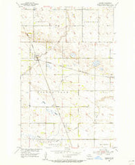 Omemee North Dakota Historical topographic map, 1:24000 scale, 7.5 X 7.5 Minute, Year 1954