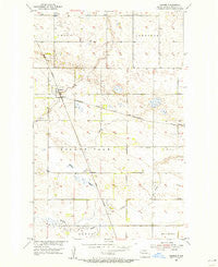 Omemee North Dakota Historical topographic map, 1:24000 scale, 7.5 X 7.5 Minute, Year 1954