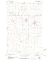 Omemee North Dakota Historical topographic map, 1:24000 scale, 7.5 X 7.5 Minute, Year 1954