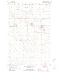 Omemee North Dakota Historical topographic map, 1:24000 scale, 7.5 X 7.5 Minute, Year 1954
