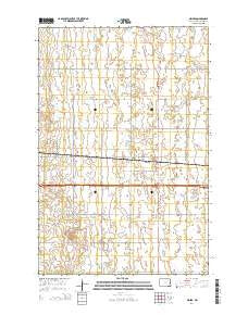 Oriska North Dakota Current topographic map, 1:24000 scale, 7.5 X 7.5 Minute, Year 2014