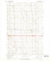 Oriska North Dakota Historical topographic map, 1:24000 scale, 7.5 X 7.5 Minute, Year 1967