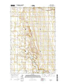 Orr North Dakota Current topographic map, 1:24000 scale, 7.5 X 7.5 Minute, Year 2014